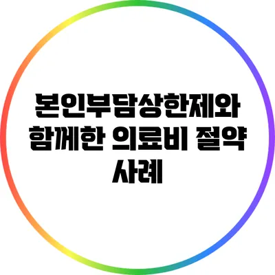 본인부담상한제와 함께한 의료비 절약 사례