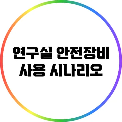 연구실 안전장비 사용 시나리오