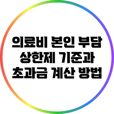 의료비 본인 부담 상한제 기준과 초과금 계산 방법