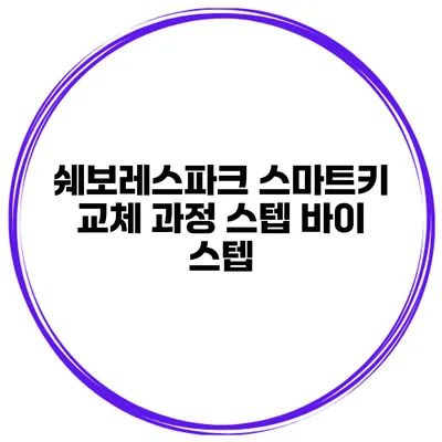 쉐보레스파크 스마트키 교체 과정 스텝 바이 스텝